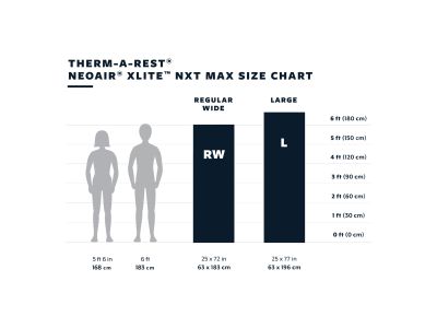 Therm-a-Rest NEOAIR XLITE NXT MAX RWide Solar Flare felfújható derékalj, 183x64x7 cm, sárga