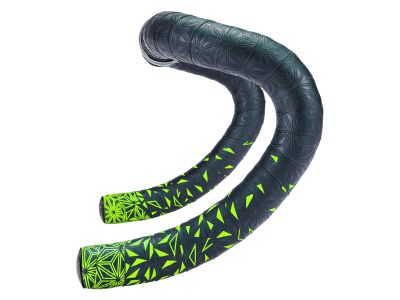 Supacaz Super Sticky Kush Star Fade wrap, 2.5 mm, neon yellow