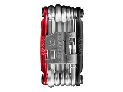 Crankbrothers Multi-Mehrfachschlüssel, 17 Funktionen, schwarz/rot