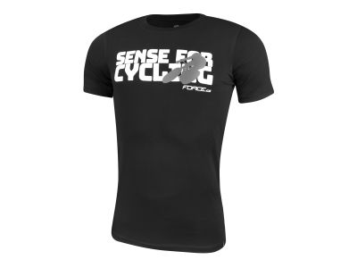 FORCE SENSE t-shirt, black/white print
