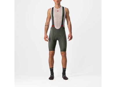 Castelli COMPETIZIONE Shorts mit Hosenträgern, dunkelgrün