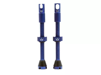 Peaty&amp;#39;s x Chris King MK2 tubeless valves, 60mm Presta valve, dark blue