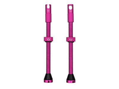 Peaty&#39;s X Chris King MK2 tubeless valves, 80mm Presta valve, pink
