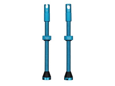 Peaty&amp;#39;s X Chris King MK2 tubeless valves, 80mm tubeless, turquoise