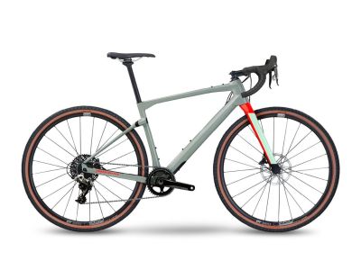 BMC URS ONE 28 bicykel, speckle grey/neon red