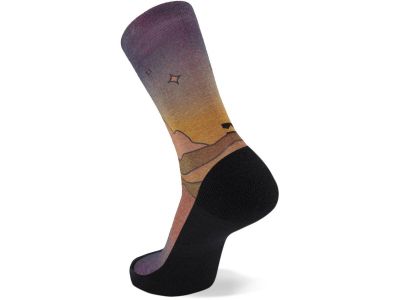 Mons Royale Atlas Crew Sock Digital ponožky, copper/midnight