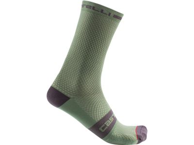 Castelli SUPERLEGGERA T 18 ponožky, defensaer zelená