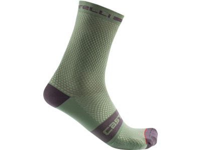Castelli SUPERLEGGERA T 12 zokni, védő zöld