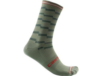 Castelli UNLIMITED 18 zokni, védő zöld