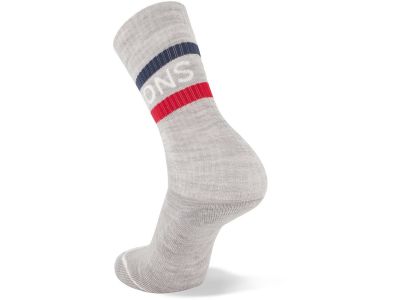 Mons Royale Signature Crew Sock ponožky, college grey