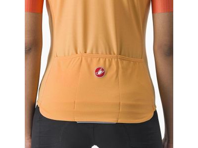 Damska koszulka rowerowa Castelli VELOCISSIMA, pomarańczowa