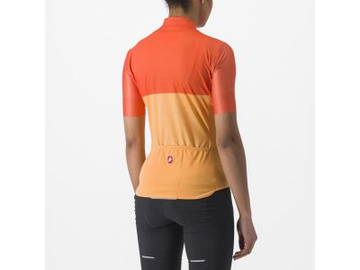 Damska koszulka rowerowa Castelli VELOCISSIMA, pomarańczowa
