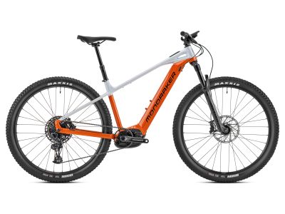 Mondraker Prime R 29 electric bike, orange/dirty white