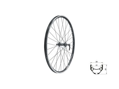 Kellys KLS DRAFT 28" predné koleso, 9x100 mm, čierna