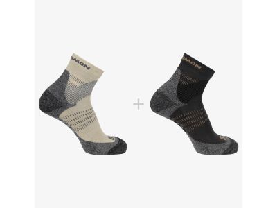 Salomon X ULTRA ACCESS QUARTER socks, 2-pack, ebony/rainy day