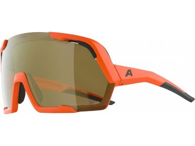 Okulary ALPINA ROCKET BOLD Q-LITE, pomarańczowe matowe