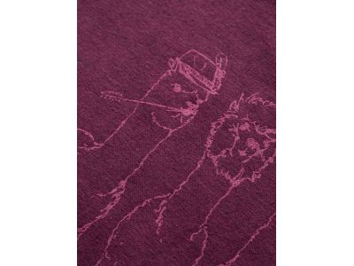 T-shirt damski Chillaz SAILE ALPACA GANG, bordowy