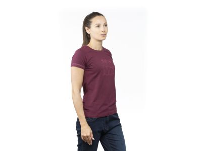 T-shirt damski Chillaz SAILE ALPACA GANG, bordowy