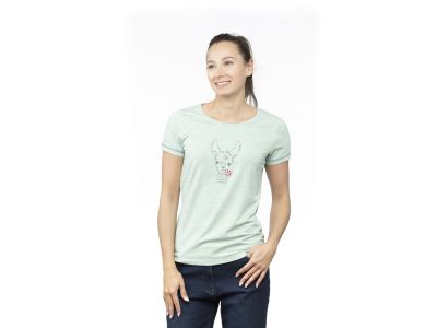Tricou dama Chillaz SAILE HAPPY ALPACA, verde deschis