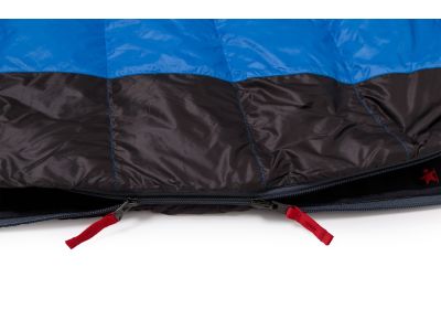 Sac de dormit Warmpeace VIKING 300, 180cm, albastru/gri/negru