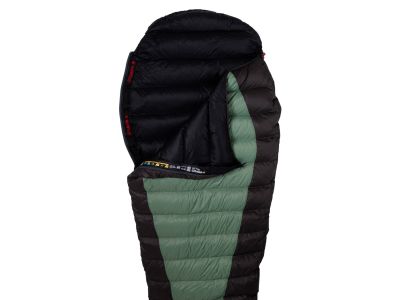 Warmpeace VIKING 300 Right 195 cm, sleeping bag, green/gray/black
