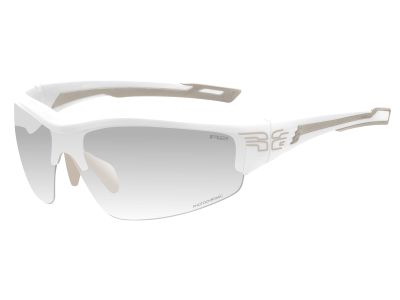 Okulary R2 WHEELER, białe/fotochromeowe szare soczewki