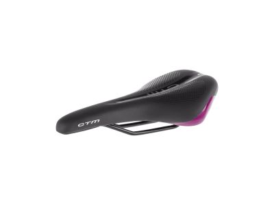 CTM Charisma Damensattel, 160 mm, schwarz/fuchsia