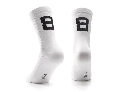 ASSOS POKER 8 ponožky, holy white