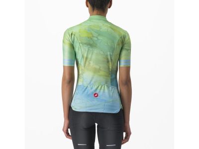 Castelli MARMO women&#39;s jersey, green and blue