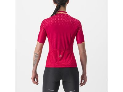 Koszulka rowerowa damska Castelli Pezzi, perska czerwień