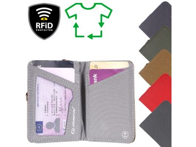 Lifeventure RFiD Card wallet, plum