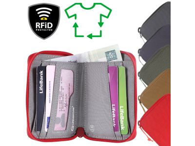 Lifeventure RFiD Bi-Fold wallet, plum