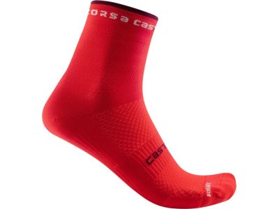 Castelli ROSSO CORSA W 11 dámske ponožky, ibištek