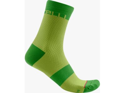 Castelli VELOCISSIMA 12 dámské ponožky, limetková/zelená