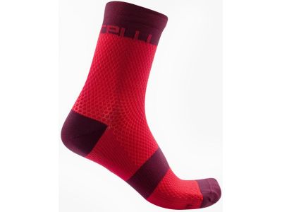 Castelli VELOCISSIMA 12 women&#39;s socks, Persian red