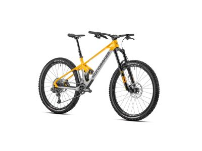 Bicicleta Mondraker Foxy Carbon XR MIND 29, de curse argintiu/galben