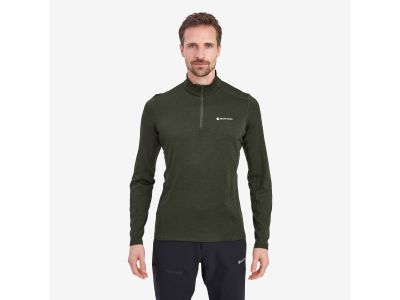 Montane DART ZIP NYAKÚ póló, zöld