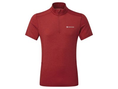 T-shirt Montane Dart Zip, czerwony
