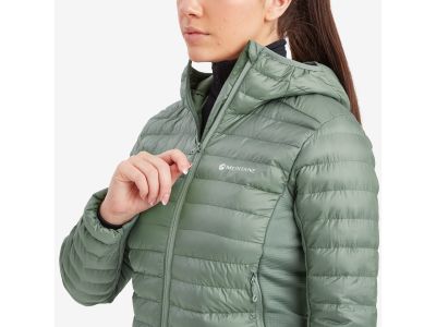 Damska kurtka Montane Fem Icarus Lite Hoodie w kolorze eukaliptusowym