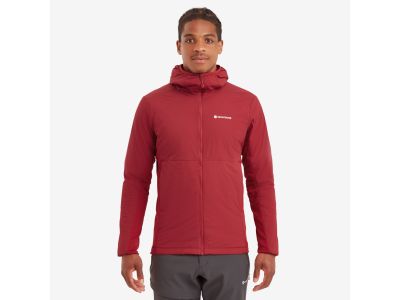 Jachetă Montane Fireball Lite Hoodie, roșu acer