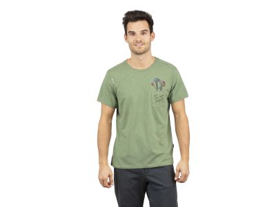 Tricou Chillaz POCKET FRIENDS, verde deschis