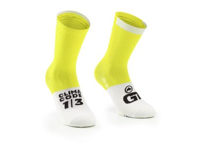 ASSOS GT SOCKS C2 ponožky, optic yellow