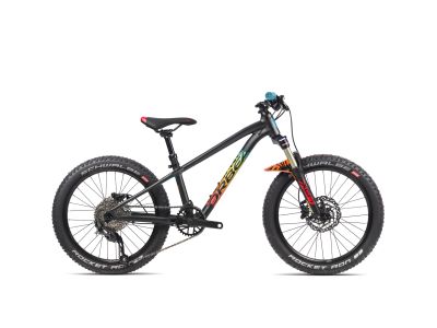 Bicicleta copii Orbea LAUFEY 20 H20, neagra/curcubeu