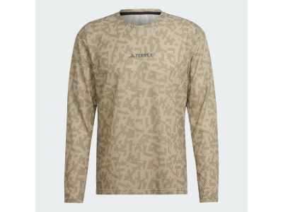 adidas TRAIL LS GFX T-Shirt, Savanna/Focoli
