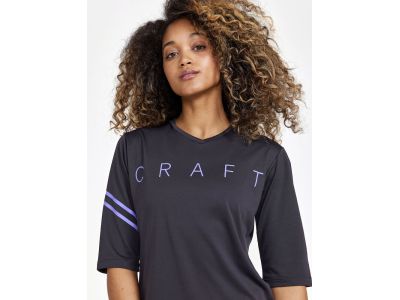 CRAFT CORE Offroad X women&#39;s jersey, dark gray - XS