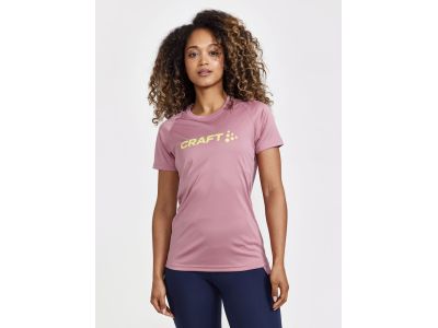 CRAFT CORE Essence Logo women&#39;s t-shirt, pink - XS
