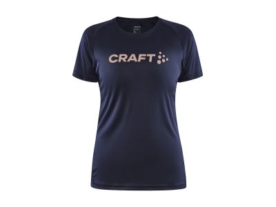 CRAFT CORE Essence Logo Damen T-Shirt, dunkelblau