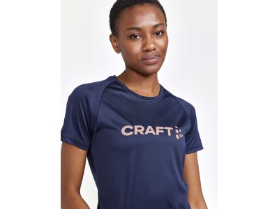 CRAFT CORE Essence Logo női póló, sötétkék