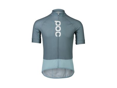 Koszulka rowerowa POC Essential Road Logo, kolor kalcytowo-niebieski/mineralny