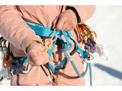 Petzl ALTITUDE skialpinistický úvaz, tyrkysová